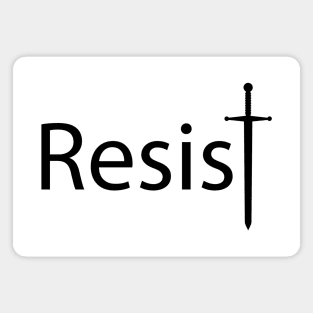 Resist resisting artwork Magnet